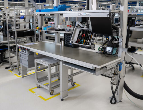 Ergonomic work bench design in the medical technology sector