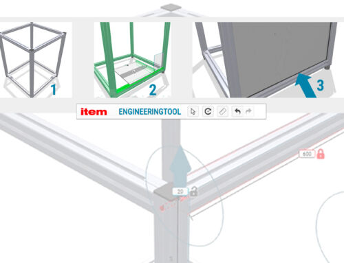 item Engineeringtool – options for fastening panels into the groove