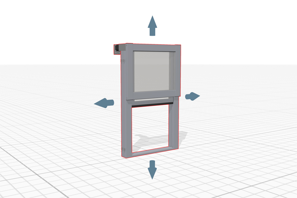 Ensamblaje configurable en el item engineeringtool: lifting door 8 compact, eléctrica